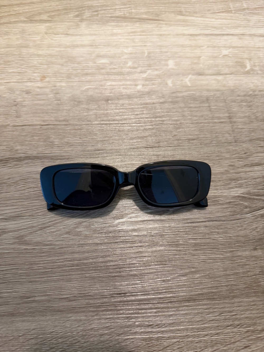 Women Black Rectangular Sunglasses - Classic Chunky Frame